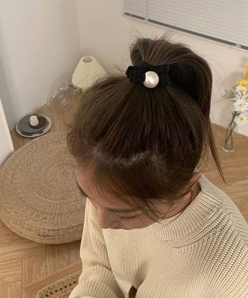 LAC-VERT(ラック・ヴェール)の「ビッグパールヘアゴム(ヘアゴム・レディース・ホワイト/その他2/その他1/ブラウン/ブラック・FREE)」の13枚目の写真