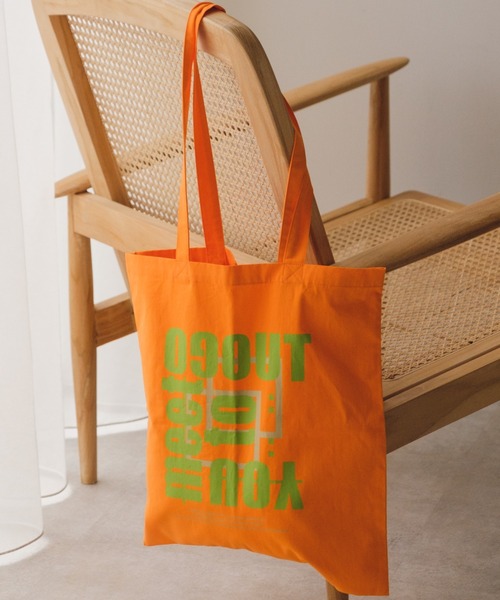 Kastane(カスタネ)の「【A4対応/PC対応】ロゴエコBAG(エコバッグ/サブバッグ・レディース・ホワイト/ブラウン/ピンク/オレンジ/ブルー/ミント・FREE)」の6枚目の写真