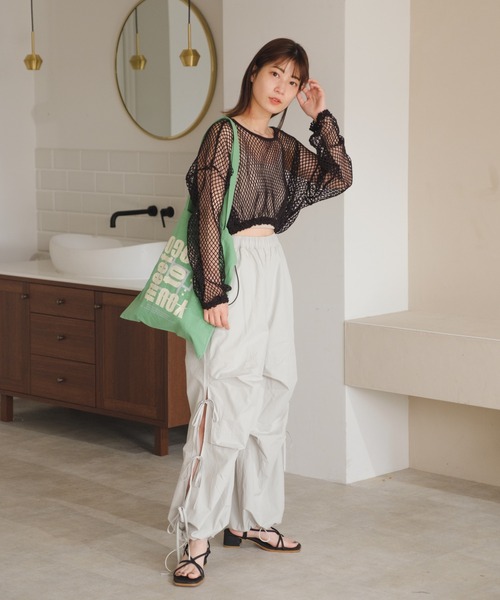 Kastane(カスタネ)の「【A4対応/PC対応】ロゴエコBAG(エコバッグ/サブバッグ・レディース・ホワイト/ブラウン/ピンク/オレンジ/ブルー/ミント・FREE)」の22枚目の写真