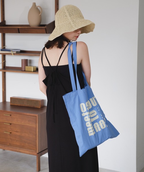 Kastane(カスタネ)の「【A4対応/PC対応】ロゴエコBAG(エコバッグ/サブバッグ・レディース・ホワイト/ブラウン/ピンク/オレンジ/ブルー/ミント・FREE)」の8枚目の写真