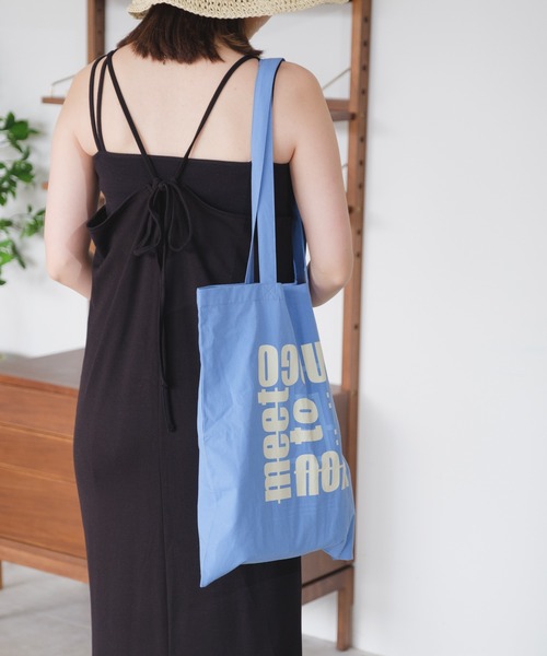 Kastane(カスタネ)の「【A4対応/PC対応】ロゴエコBAG(エコバッグ/サブバッグ・レディース・ホワイト/ブラウン/ピンク/オレンジ/ブルー/ミント・FREE)」の19枚目の写真