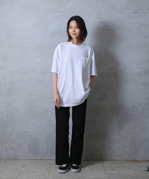 WAIPER.inc（ワイパーインク）の「LOS ANGELES APPAREL  6.5オンスポケットTシャツ（Tシャツ/カットソー・メンズ・ブラック/オリーブ/レッド/ゴールド/グレー/ホワイト/ネイビー/チャコールグレー・XL/M/L/S）」の9枚目の写真