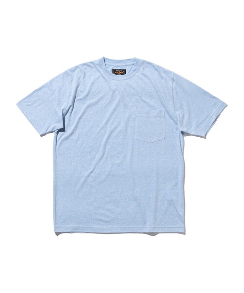 BEAMS PLUS（ビームスプラス）の「BEAMS PLUS / ソリッド ポケット Tシャツ（Tシャツ/カットソー・メンズ・ピンク/サックスブルー/イエロー/グレー/オレンジ・LARGE/X-LARGE/SMALL/MEDIUM）」の2枚目の写真