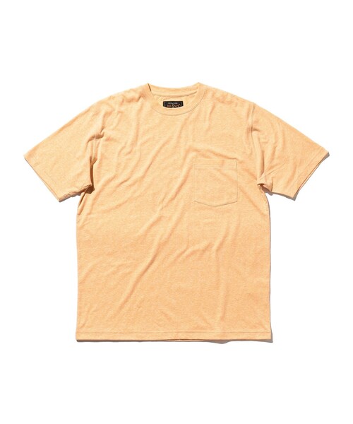 BEAMS PLUS（ビームスプラス）の「BEAMS PLUS / ソリッド ポケット Tシャツ（Tシャツ/カットソー・メンズ・ピンク/サックスブルー/イエロー/グレー/オレンジ・LARGE/X-LARGE/SMALL/MEDIUM）」の5枚目の写真