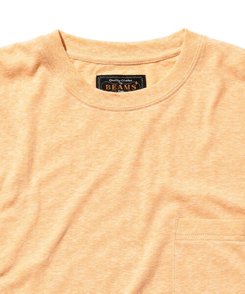 BEAMS PLUS（ビームスプラス）の「BEAMS PLUS / ソリッド ポケット Tシャツ（Tシャツ/カットソー・メンズ・ピンク/サックスブルー/イエロー/グレー/オレンジ・LARGE/X-LARGE/SMALL/MEDIUM）」の20枚目の写真