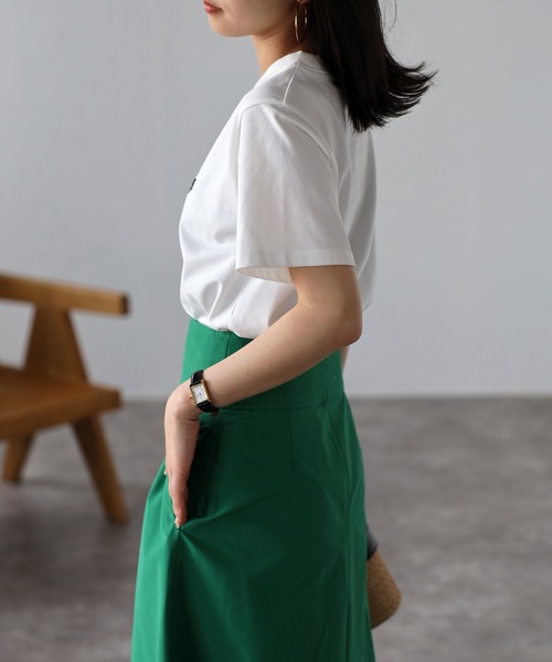 Bonjour Sagan(ボンジュールサガン)の「BJS刺繍Tシャツ(Tシャツ/カットソー・レディース・ホワイト×ホワイト/ホワイト×ブラック/ブラック×ホワイト・FREE)」の18枚目の写真