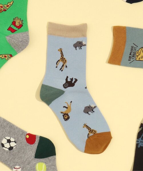 BREEZE（ブリーズ）の「BOYSバラエティソックス（ソックス/靴下・キッズ・チャコール/キナリ/ライトグレー/グリーン/レインボー/グレー/アイボリー/サックスブルー・15 /18/21）」の8枚目の写真