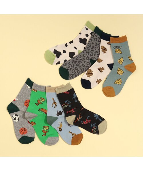 BREEZE（ブリーズ）の「BOYSバラエティソックス（ソックス/靴下・キッズ・チャコール/キナリ/ライトグレー/グリーン/レインボー/グレー/アイボリー/サックスブルー・15 /18/21）」の9枚目の写真