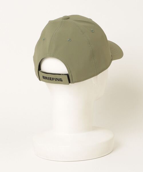 BRIEFING - 【超美品】ブリーフィング キャップ カーキ×白 ロゴ刺しゅう FREE  ゴルフウェア BRIEFING 超美品】ブリーフィング キャップ カーキ×白 ロゴ刺しゅう FREE