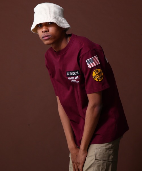 AVIREX(アヴィレックス)の「AIR NATIONAL GUARD PATCH T-SHIRT / エアナショナルガード Tシャツ / AVIREX / アヴィレックス(Tシャツ/カットソー・メンズ・ブラック/その他/ホワイト/オリーブ系・M/L/XL/2XL)」の4枚目の写真