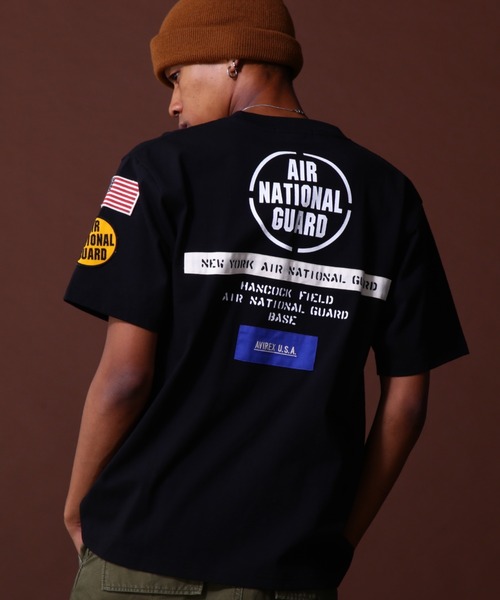 AVIREX(アヴィレックス)の「AIR NATIONAL GUARD PATCH T-SHIRT / エアナショナルガード Tシャツ / AVIREX / アヴィレックス(Tシャツ/カットソー・メンズ・ブラック/その他/ホワイト/オリーブ系・M/L/XL/2XL)」の3枚目の写真