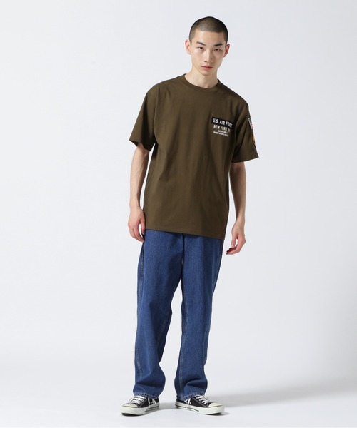 AVIREX(アヴィレックス)の「AIR NATIONAL GUARD PATCH T-SHIRT / エアナショナルガード Tシャツ / AVIREX / アヴィレックス(Tシャツ/カットソー・メンズ・ブラック/その他/ホワイト/オリーブ系・M/L/XL/2XL)」の19枚目の写真