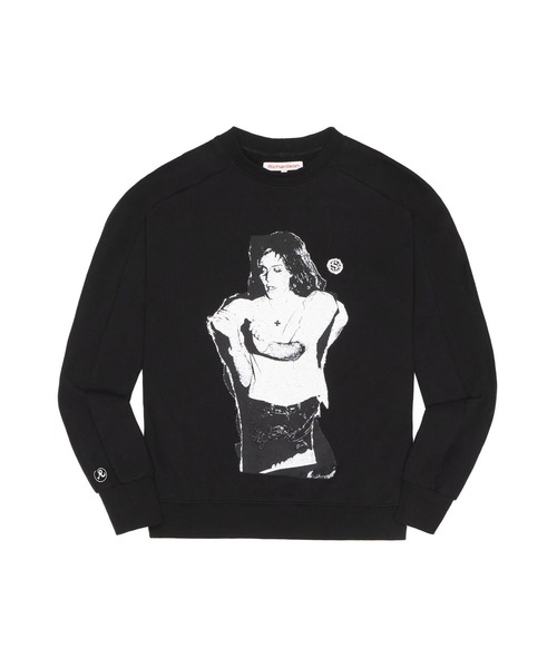 RICHARDSON（リチャードソン）の「【Richardson/リチャードソン】 Chloe Sevigny Panel Crewneck クロエ・セヴィニー パネルクルーネックスウェット（Tシャツ/カットソー・メンズ・ブラック/ホワイト・L/M/S/XL）」の4枚目の写真