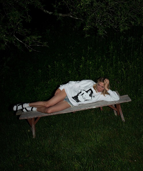 RICHARDSON（リチャードソン）の「【Richardson/リチャードソン】 Chloe Sevigny Panel Crewneck クロエ・セヴィニー パネルクルーネックスウェット（Tシャツ/カットソー・メンズ・ブラック/ホワイト・L/M/S/XL）」の5枚目の写真