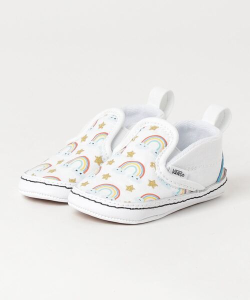 VANS ヴァンズ IN SLIPON V CRIB スリッポン VN0A2XSLAHP RAD RAINBOW WH（スニーカー