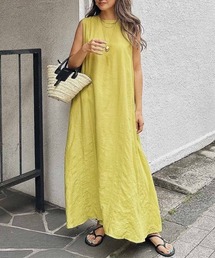 esutoreja | バックデザインノースリーブドレス(ワンピース)