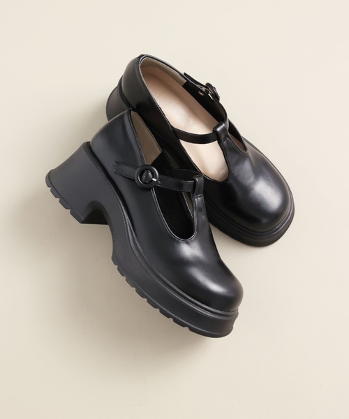 VIVIAN（ヴィヴィアン）の「厚底Tストラップシューズ　ZOZOTOWN+オフィシャルサイト限定商品（ドレスシューズ・レディース・アイボリー/ブラック・S/M/L/LL）」の20枚目の写真