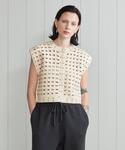 ＜H＞ウールラメ クロシェットニットベスト BEAUTY&YOUTH UNITED ARROWS - H BEAUTY&YOUTH ウールラメクロシェット