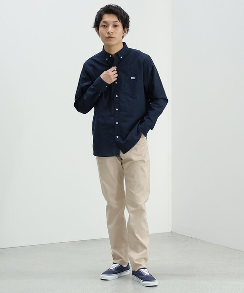 BEAMS HEART(ビームスハート)の「BEAMS HEART / BH刺繍 オックスフォード シャツ(シャツ/ブラウス・メンズ・ネイビー/ホワイト/カーキ・M/S/XL/L)」の5枚目の写真