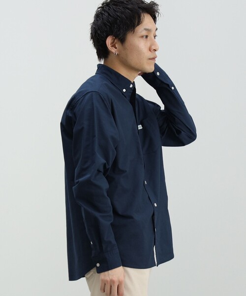 BEAMS HEART(ビームスハート)の「BEAMS HEART / BH刺繍 オックスフォード シャツ(シャツ/ブラウス・メンズ・ネイビー/ホワイト/カーキ・M/S/XL/L)」の7枚目の写真