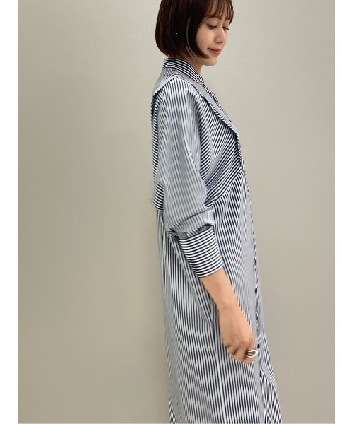 CAST:（キャストコロン）の「【NAVY】【1枚着でも羽織りでも】ストライプワンピース（ワンピース・レディース・ブルー系その他7・S/M）」の16枚目の写真