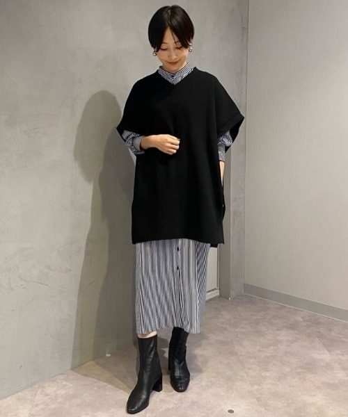 CAST:（キャストコロン）の「【NAVY】【1枚着でも羽織りでも】ストライプワンピース（ワンピース・レディース・ブルー系その他7・S/M）」の17枚目の写真