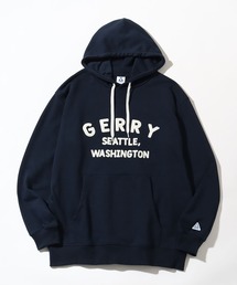 【GERRY/ジェリー】フェルト刺繍 カレッジロゴ 裏毛フーデッドパーカー