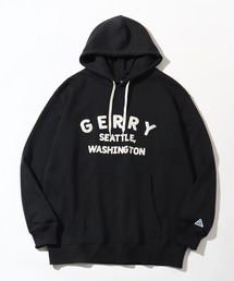 【GERRY/ジェリー】フェルト刺繍 カレッジロゴ 裏毛フーデッドパーカー
