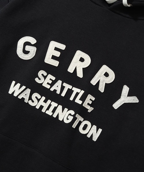 GERRY(ジェリー)の「【GERRY/ジェリー】フェルト刺繍 カレッジロゴ 裏毛フーデッドパーカー(パーカー・メンズ・ネイビー/ダークグレー/アイボリー/アッシュグレー・M/L/LL)」の11枚目の写真