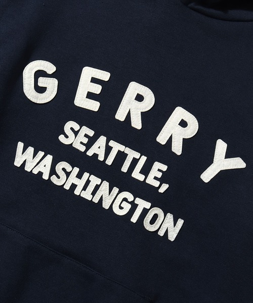 GERRY(ジェリー)の「【GERRY/ジェリー】フェルト刺繍 カレッジロゴ 裏毛フーデッドパーカー(パーカー・メンズ・ネイビー/ダークグレー/アイボリー/アッシュグレー・M/L/LL)」の13枚目の写真