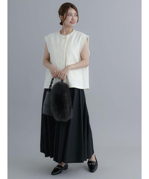 Te chichi（テチチ）の「ギャザーフレアスカート（スカート・レディース・ブラック/グレー/グリーン・F）」の22枚目の写真