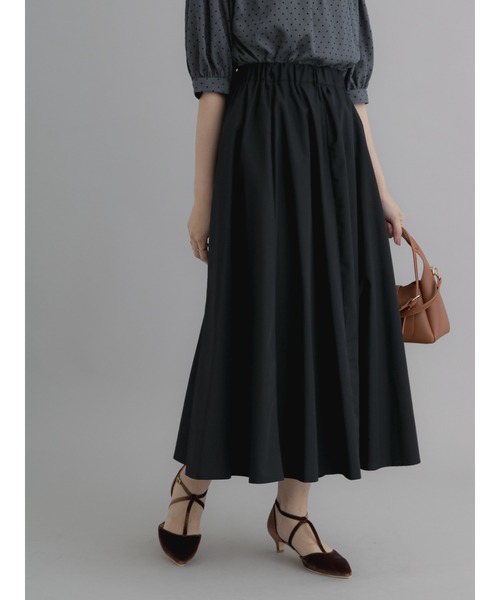 Te chichi（テチチ）の「ギャザーフレアスカート（スカート・レディース・ブラック/グレー/グリーン・F）」の2枚目の写真