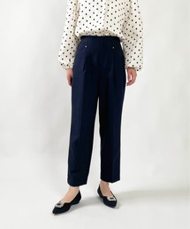 【セットアップ可能】ハイウエストセンタープレスパンツ