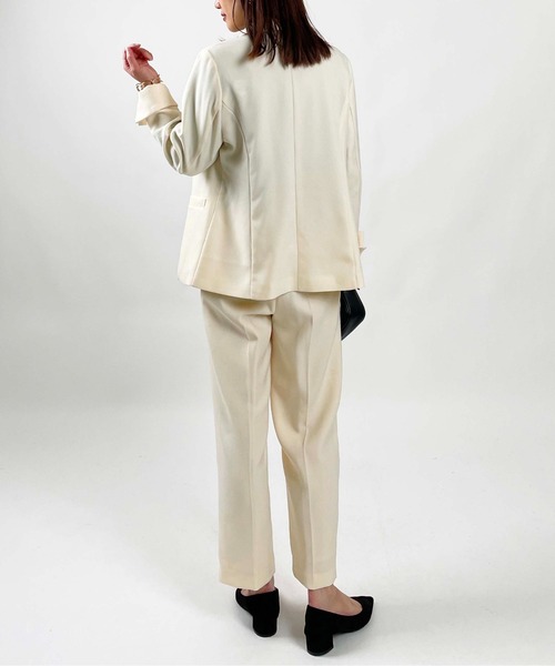 PICCIN(ピッチン)の「【セットアップ可能】ハイウエストセンタープレスパンツ(その他パンツ・レディース・アイボリー/ブラウン/ネイビー・M/S)」の10枚目の写真