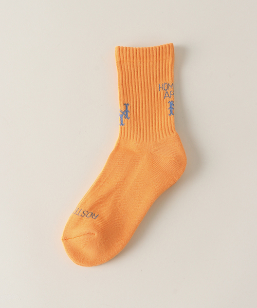 SLOBE IENA(スローブイエナ)の「SLOBE citron. MLB LOGO SOCKS-NYM(ソックス/靴下・レディース・オレンジ・FREE)」の2枚目の写真