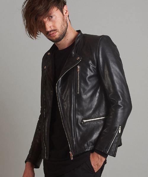 NO ID.（ノーアイディ）の「mj9474- ｶｳﾚｻﾞｰｾﾐﾀﾞﾌﾞﾙﾗｲﾀﾞｰｽJKT