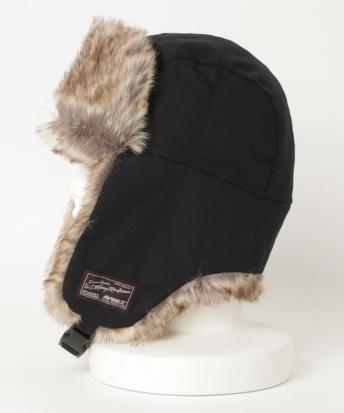 AVIREX(アヴィレックス)の「【AVIREX】FLIGHT BOA CAP(キャップ・レディース・カーキ/ブラック/ベージュ・FREE)」の2枚目の写真