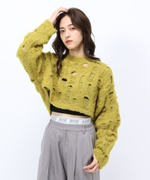 Anui | 【UNISEX】ダメージフェザープルオーバー(ニット/セーター)