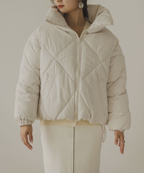 rectangle（レクタングル）の「ダイヤキルトダウンジャケット（ダウンジャケット/コート・レディース・ブラック/オフホワイト・MEDIUM）」の17枚目の写真