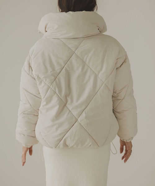 rectangle（レクタングル）の「ダイヤキルトダウンジャケット（ダウンジャケット/コート・レディース・ブラック/オフホワイト・MEDIUM）」の18枚目の写真