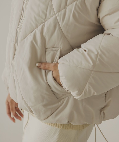 rectangle（レクタングル）の「ダイヤキルトダウンジャケット（ダウンジャケット/コート・レディース・ブラック/オフホワイト・MEDIUM）」の21枚目の写真