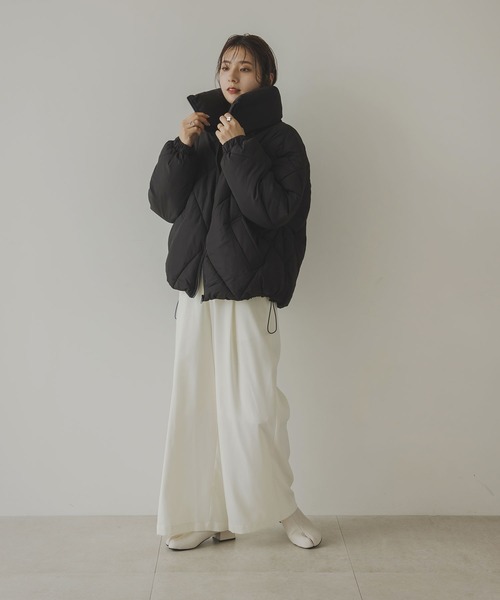 rectangle（レクタングル）の「ダイヤキルトダウンジャケット（ダウンジャケット/コート・レディース・ブラック/オフホワイト・MEDIUM）」の10枚目の写真