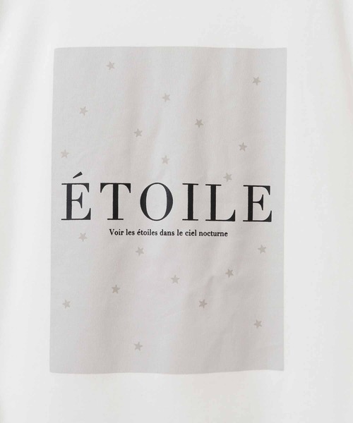 31 Sons de mode（トランテアン　ソン　ドゥ　モード）の「ギャザースリーブプリントＴシャツ（Tシャツ/カットソー・レディース・オフホワイト/チャコールグレー・36）」の4枚目の写真