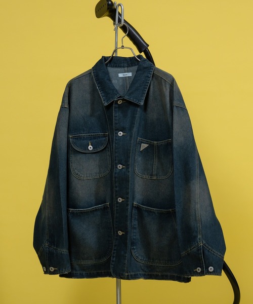 ヴィンテージ デニムカバーオール クライスラー パッチ ヴィンテージ デニムカバーオール クライスラー パッチ