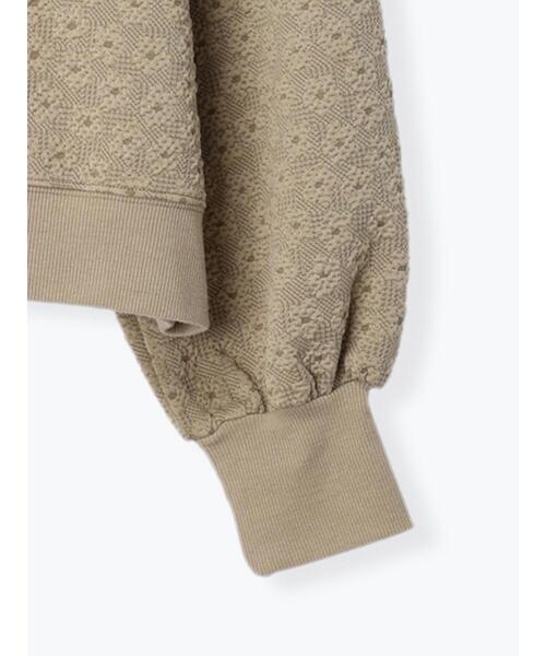 Samansa Mos2（サマンサ モスモス）の「前後着カットジャカードカーディガン（カーディガン/ボレロ・レディース・チャコールグレー/ベージュ/ミント・F）」の6枚目の写真