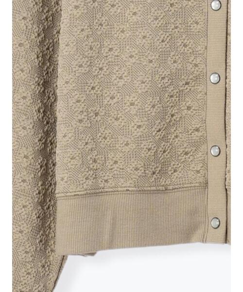 Samansa Mos2（サマンサ モスモス）の「前後着カットジャカードカーディガン（カーディガン/ボレロ・レディース・チャコールグレー/ベージュ/ミント・F）」の16枚目の写真