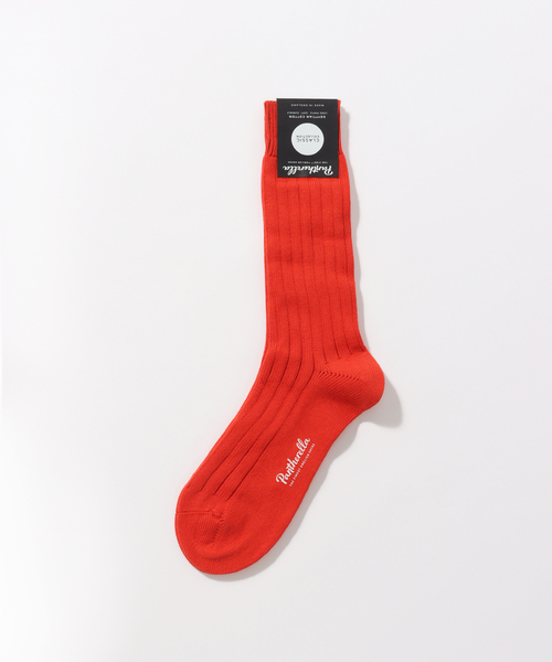 Pantherella(パンセレラ)の「PANTHERELLA / パンセレラ Solid 53905(ソックス/靴下・メンズ・グレー/オレンジ/アイボリー/カーキ・FREE)」の4枚目の写真