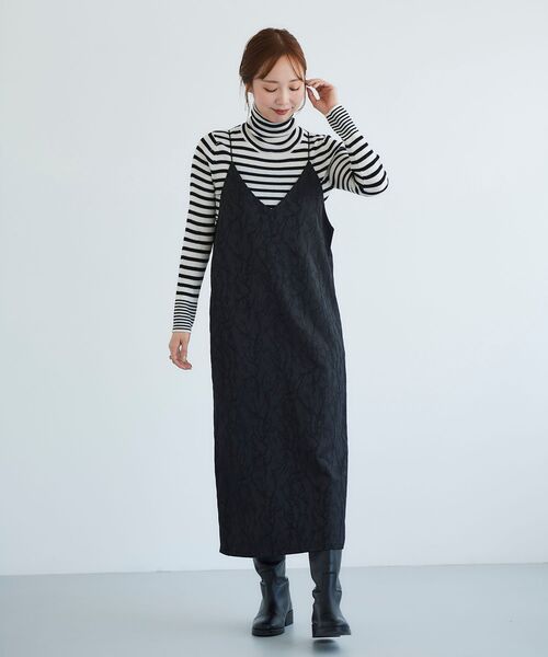 le.coeur blanc(ルクールブラン)の「ボーダーリブタートル(ニット/セーター・レディース・ホワイト系その他/ベージュ系その他3/ブラック系その他・38)」の20枚目の写真