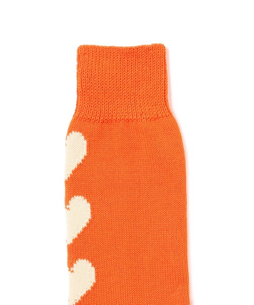 BEAMS BOY（ビームスボーイ）の「ROSTER SOX × BEAMS BOY / 別注 フラワー & ハート ソックス 24S（ソックス/靴下・レディース・ブラウン/オレンジ・ONE SIZE）」の3枚目の写真