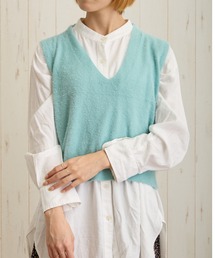 ｔｏｌｅｎｅ（トレネ）の「Vネックシャギーニットベスト（ベスト）」